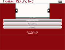 Tablet Screenshot of fahrnirealtyhawaii.com